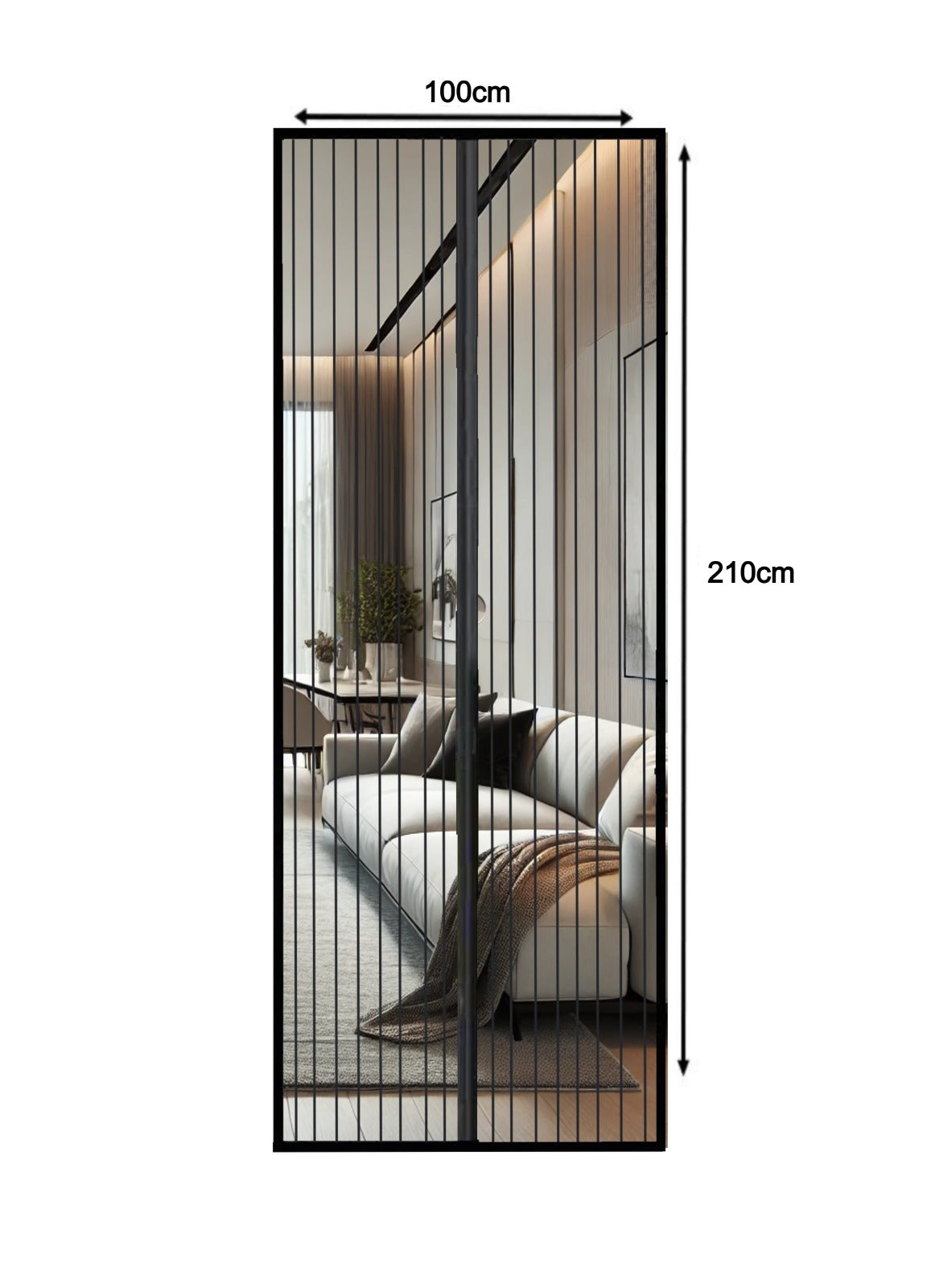 JEAS - Luxe Magnetisch Vliegengordijn - 210x100cm - Wit