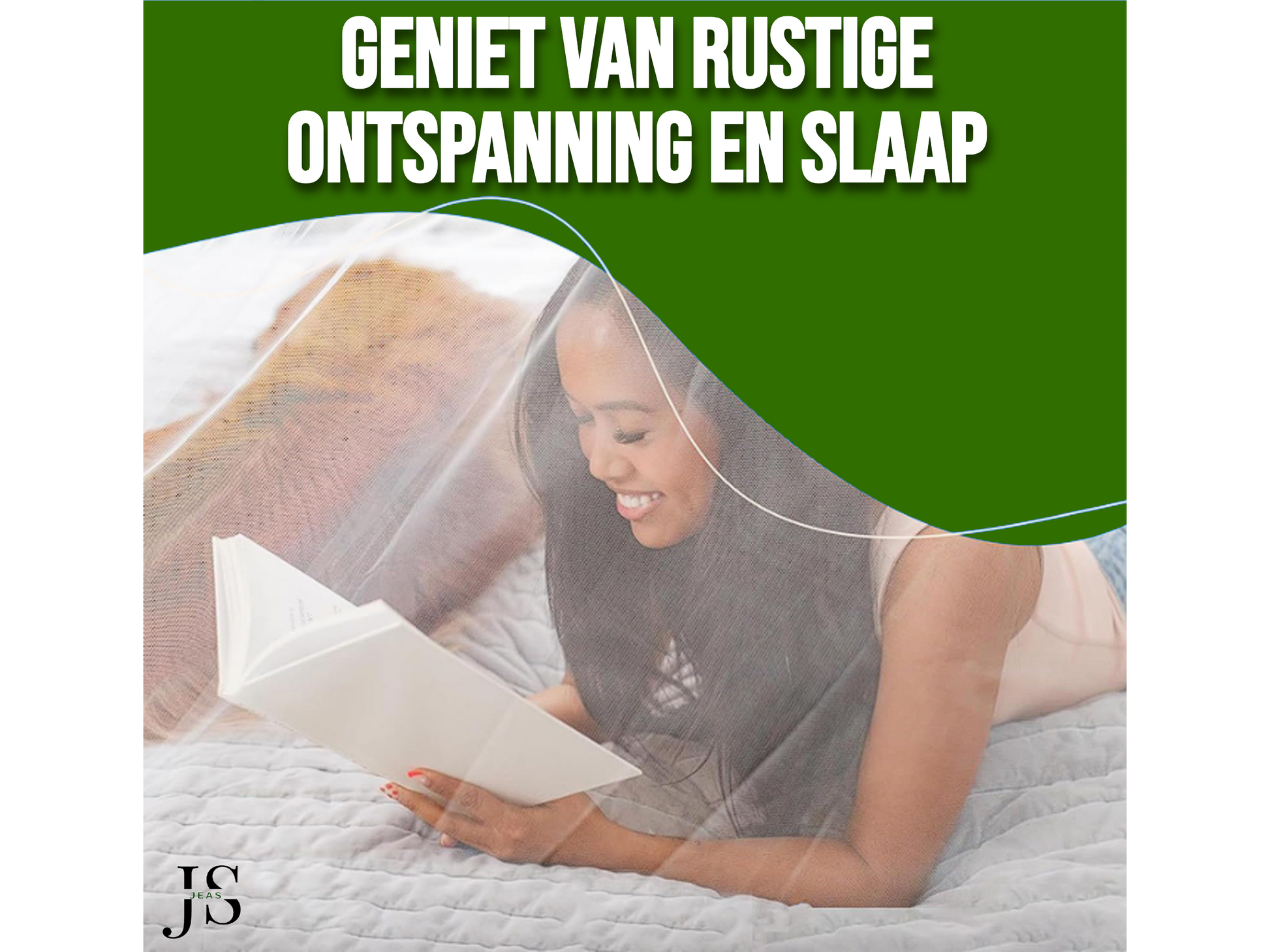 Luxe Klamboe - 100% Polyester - Hoogte 250cm - Omtrek 1000cm - Geschikt voor 1.8m-2m Bed