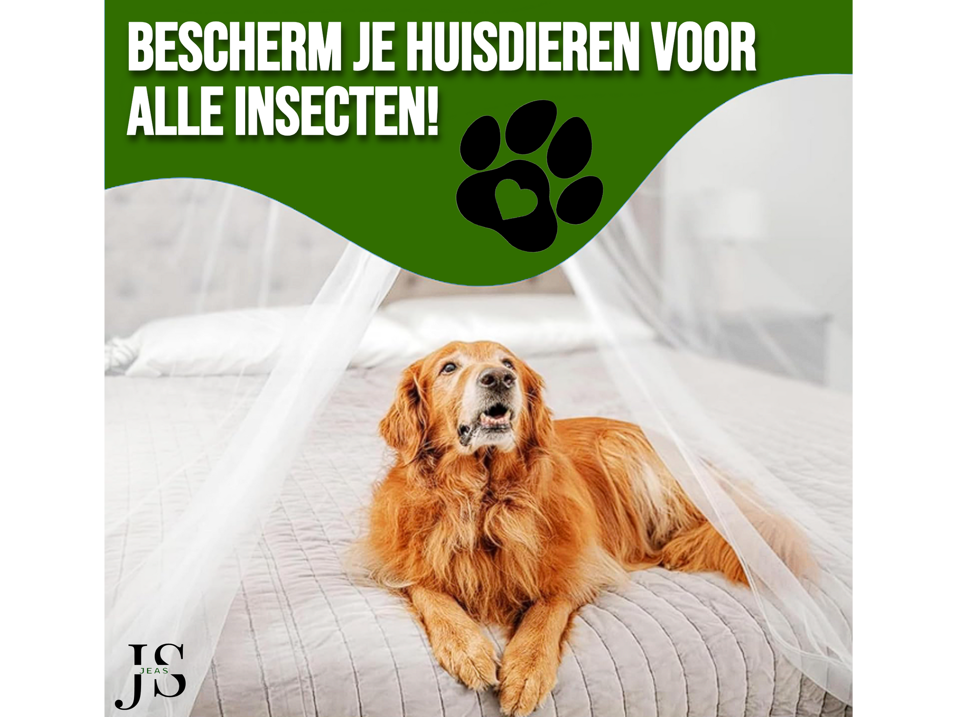 Luxe Klamboe - 100% Polyester - Hoogte 250cm - Omtrek 1000cm - Geschikt voor 1.8m-2m Bed